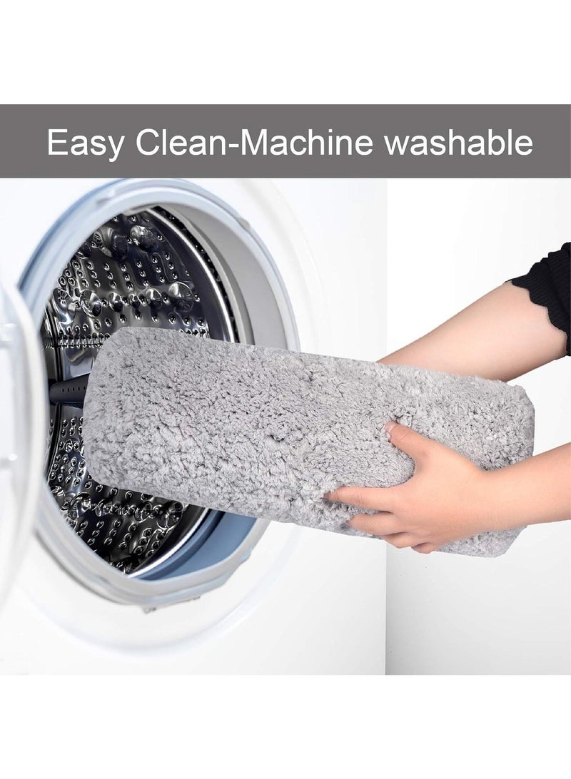 الأزرق جي دبليو 50 * 80 سم سجادة قدم بسيطة سميكة ومريحة من الصوف المرجاني المريح من الإسفنج الماص للقدمين في الحمام - Image 5